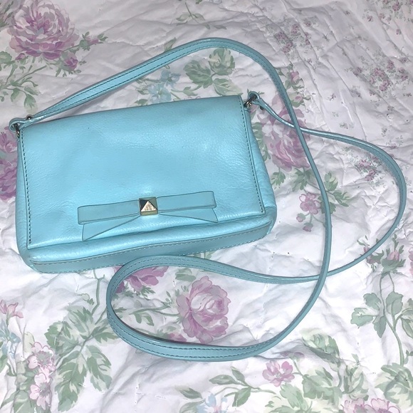 Kate spade baby blue messenger bag - Picture 1 of 4